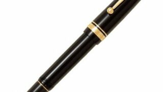PILOT 万年筆 custom742 EF 黒 ブルーブラックインク付き 中古)PILOT パイロット 万年筆 カスタム742 ブラック フォルカン
